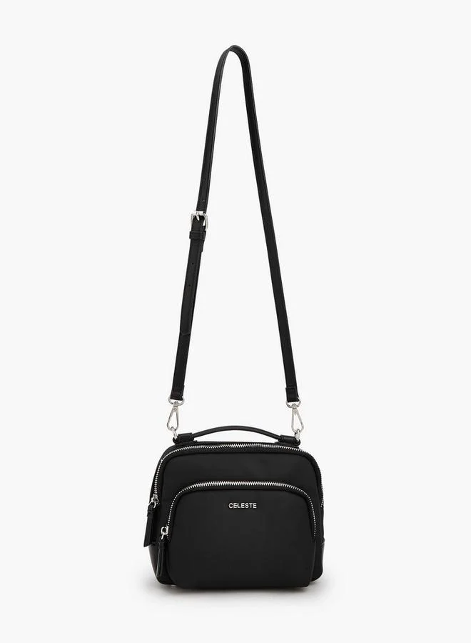 سيليست Textured Crossbody Bag With Detachable Strap